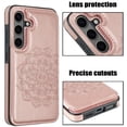 thumbnail image 3 of ZUKKASHAN for Samsung S24  Case with Card Holder,Flower Magnetic Back Flip Case for Samsung Galaxy S24 Wallet Case for Women,Protective Case Phone Case for Samsung Galaxy S24 5G, 3 of 7