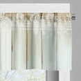 thumbnail image 4 of Ambesonne Farmhouse Valance Pack of 2, Modern Rustic Cottagecore, 54"X12", Dark Mustard White Dusk, 4 of 5