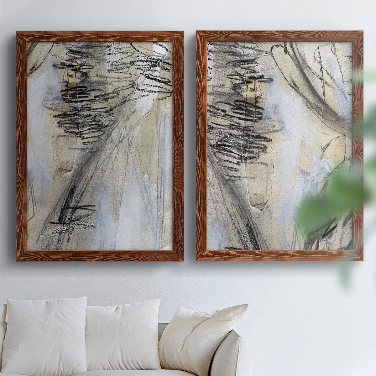 Masked Notes V - Premium Framed Canvas 2 Piece Set - Ready to Hang