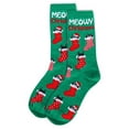 thumbnail image 3 of MeMoi Women's Meowy Christmas Holiday Crew Socks - Mens - Male, 3 of 3