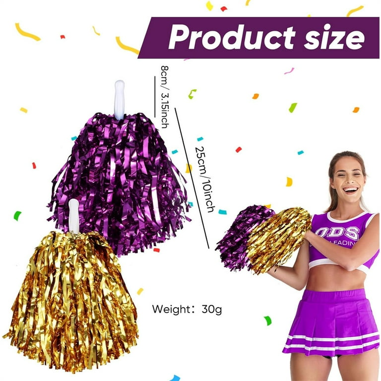 Amazon.com: ZYBenda 2PCS 12 inch Pom Poms Cheerleading with