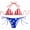Flag, variant on Women'S Triangle Bikini Set