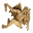 thumbnail image 2 of Design Toscano NG32115 Gaston the Gothic Gargoyle Climber Hanging Statue, Large, 16 Inch, Polyresin, Gothic Stone, 2 of 5