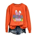 thumbnail image 4 of EGNMCR Easter T-shirt Imprimé T-Shirts Graphiques pour Femmes T-Shirts pour Femmes T-shirt à Col Rond pour Femmes Easter Imprimé Haut à Manches Longues Chandails T-Shirts pour Femmes, 4 of 4