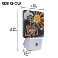 thumbnail image 4 of Yayeee LED Plug in Night Light for The Home with Auto Dusk to Dawn Light Sensors, 2 Pack, Skeleton with Sun, 4 of 6