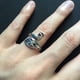 thumbnail image 5 of Anillo vintage de pavo real, anillo koi, anillo de plata 925 con fénix, gancho abierto, aguja con hilo, artefacto, 5 of 6