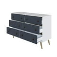 thumbnail image 5 of Manhattan Comfort Amber Double Dresser with Faux Leather Handles, 5 of 7