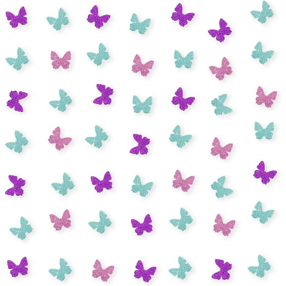 100pcs Butterfly Confetti, Purple Glitter Butterfly Paper Scatter, Butterfly Birthday Confetti, Butterfly Smash Cake Decor, Butterfly Themed Bridal Shower Party Decoration