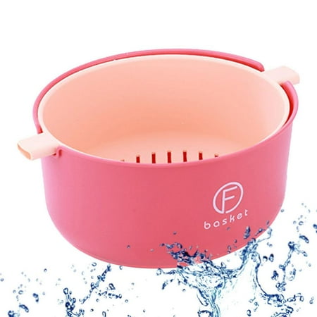 

Okefdwalm Colander and Bowl Set 2-in-1 PP Kitchen Strainer Colander Bowl Drain Basin and Basket Colanders Strainers for Fruits Vegetables Cleaning Wash safety