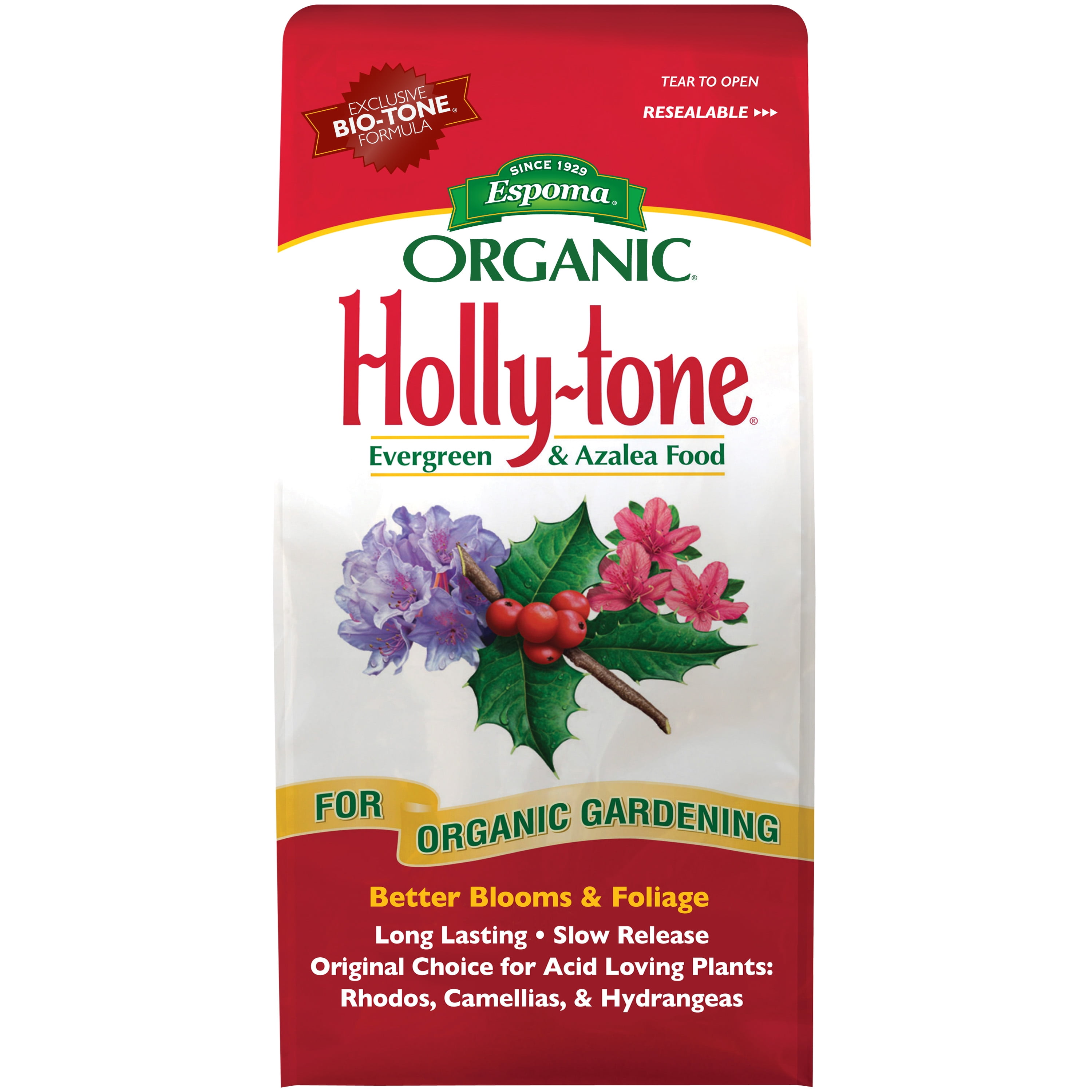 ORGANIC Espoma Holly-Tone Evergreen and Azalea Food 4-3-4 18 lb Bag 