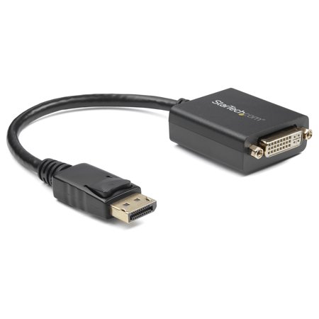 UPC: 0065030836869 | StarTech.com DisplayPort to DVI Adapter – DisplayPort to DVI-D Adapter Video Converter 1080p – DP 1.2 to DVI Monitor/Display Cable Adapter Dongle – DP to DVI Adapter – Latching DP Connector