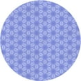 thumbnail image 1 of Ahgly Company Machine Washable Indoor Round Transitional Light Slate Blue Area Rugs, 7' Round, 1 of 7