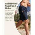 thumbnail image 5 of Xidunhg Men's Stretch Shorts Casual Classic Summer Beach Shorts Drawstring With Zipper Pocket Navy 34, 5 of 13