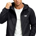 thumbnail image 5 of Yotami Rain Jacket Men Waterproof, Lightweight Outerwear Zip Up, Elastic Cuffs, Drawstring Windbreaker Running Cycling Hiking Hooded Raincoat with Pockets, 5 of 5