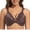 Coffee, variant on Cxenplz Women's Underwear Front Closure Push Up Bra Racerback Breathable Bras Floral Lace Adjustable Fixed Shoulder Straps Underwire Bralettes