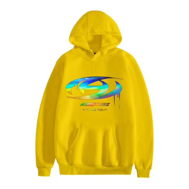 ATEEZ Mode Graphique Chandails à Capuchon Chemises à Manches Longues pour Unisexes Pulls Vintage