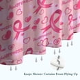 thumbnail image 6 of Pink Breast Cancer and Love Shower Curtain 36"x72" ,Bathroom Decorative Shower Curtains Set with 12 Hooks,Modern Waterproof Washable Shower Curtain, 6 of 6