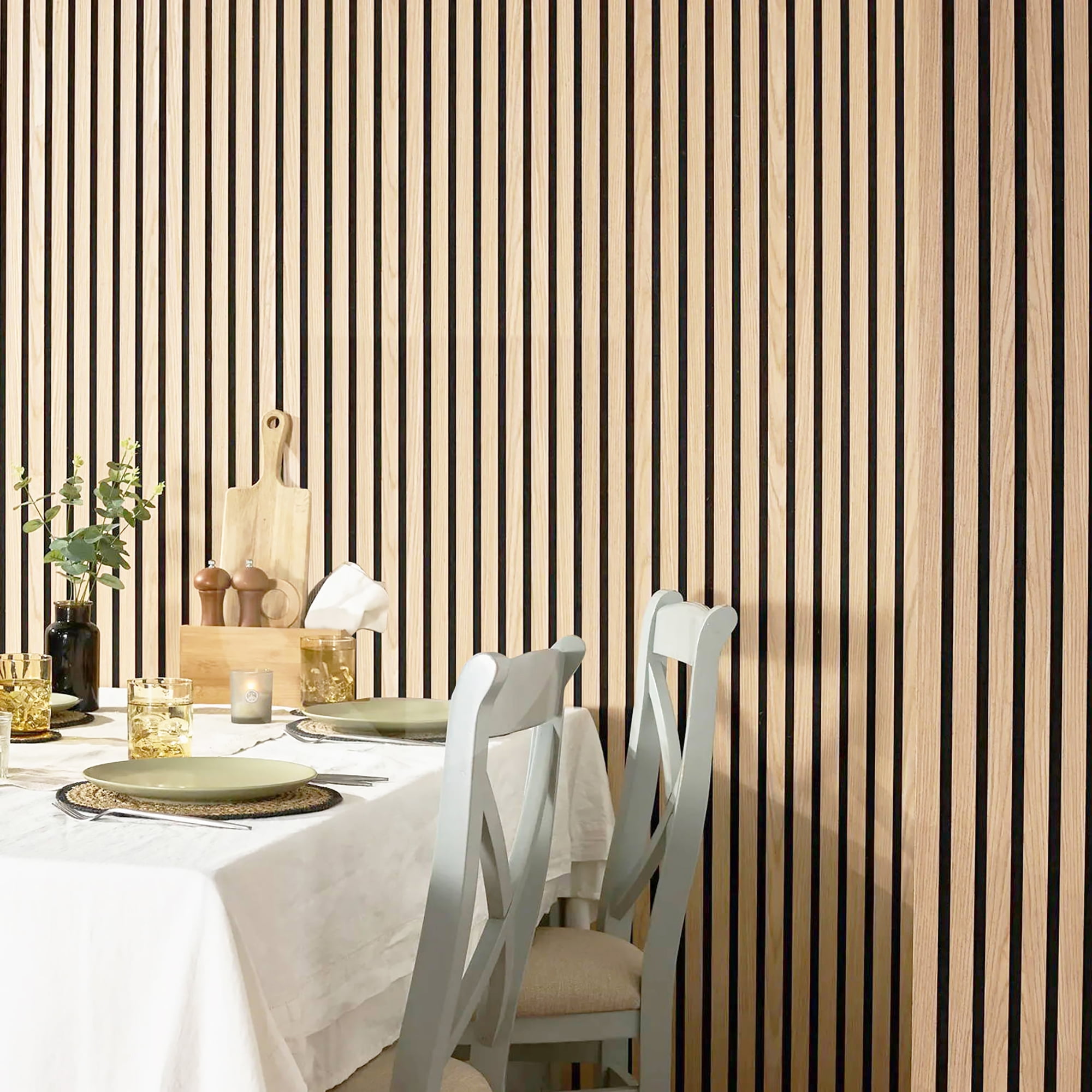 4 Pack Acoustic Wood Wall Panels,47.2" X 23.7" Soundproof Wall Panels,3D Fluted Sound Absorbing Panel Wood Slat Wall Panels for Wall Decor