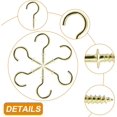 thumbnail image 3 of 60 Pcs 1" Ceiling Cup Hooks with Screws - Gold, 3 of 7