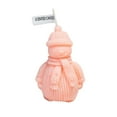thumbnail image 2 of Neoyler Christmas Candles Christmas Decorations Snowman Scented Candle Gift Set Long Lasting Aroma for Home Decor 3.9 in Pink, 2 of 6
