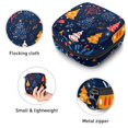 thumbnail image 3 of 1Pc Cute Period Bag Menstrual Cup Pouch, Large Storage Bag Sanitary Purse for Sanitary Napkin Pads, Cute Xmas Elements Christmas Tree Stars and Leaves Pads Organizer for Girls Women, 3 of 6