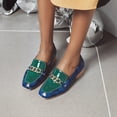 thumbnail image 4 of Sandalias de verano para mujer de tacón bajo de cuero con patrón de serpiente artificial a la moda Wmkox8yii shkj721, 4 of 8