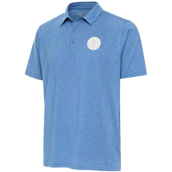 Men's Antigua  Blue Boston Bruins White Logo Par 3 Polo