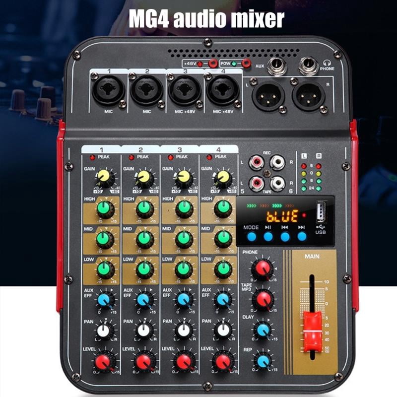 lanema Audios Mixer USB Playbacks 3Band Equalizers for Stage Performances Practice