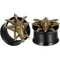 thumbnail image 1 of GFDYREE 1 Pair Gift Packing Steel Double Flared Ear Gauges Tunnels for Ears Piercing Body Plugs., 1 of 6