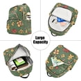 thumbnail image 5 of FORMRS Mini Backpack Purse for Women Quilted Travel Daypack Casual Shoulder Bag, Yellow Christmas Gingerbread, 5 of 7