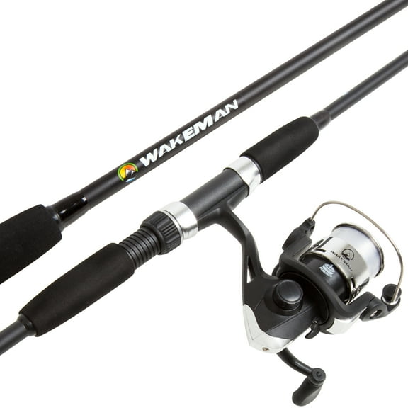 Wakeman Swarm Series Spinning Rod and Reel Combo - Blackout