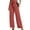 Orange, variant on Gerichy Women's Wide Leg Pants with Pockets Lightweight High Waisted Adjustable Tie Knot Loose Trousers Flowy Summer Beach Lounge Pants Women Casual Pants High Waisted Self Tie Belted Pants