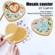 thumbnail image 4 of Juego de mosaicos de colores variados para posavasos de madera | Kit completo de manualidades con base, mosaicos, pegamento y sellador | Adhesivo de 6 ml | Proyecto de arte para principiantes, 4 of 5