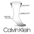thumbnail image 6 of Calvin Klein Men's Cotton Classic Crew Socks 3-Pack, Black, Large, 6 of 7