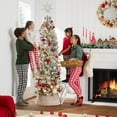 thumbnail image 5 of Best Choice Products 9ft Pre-Lit Artificial Snow Flocked Pencil Christmas Tree Holiday Decoration w/ 500 Lights, 5 of 9