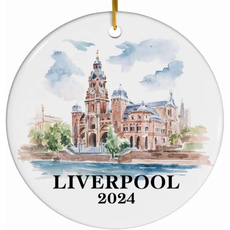 Liverpool Christmas Ornament Liverpool Ornament Christmas Ornaments Liverpool Custom Liverpool Personalized Ornament Liverpool Bauble I02z3t (Liverpool Christmas)