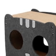 thumbnail image 6 of Gazechimp Cat Cardboard House Furniture Protector Cat Scratcher Pad for Grinding Claws Dark Gray, 6 of 7