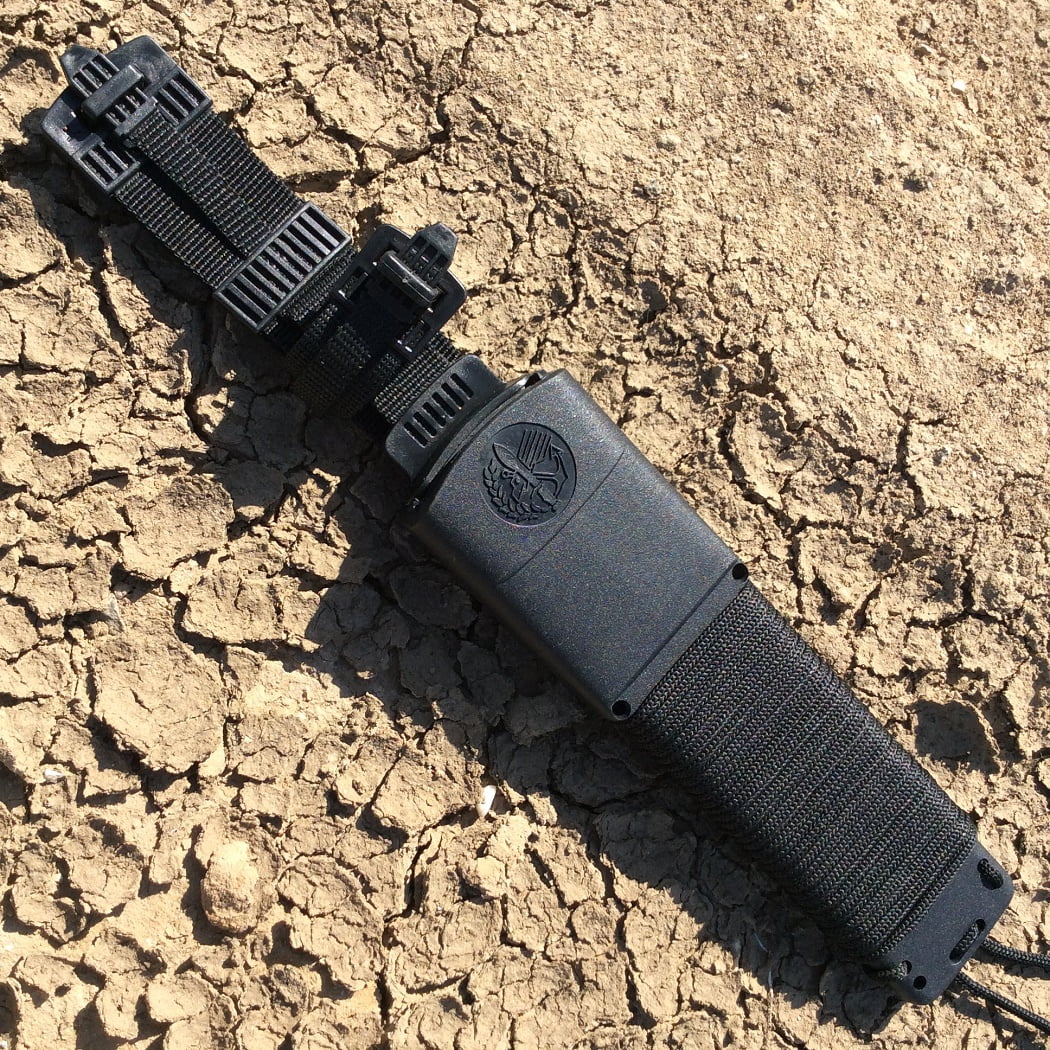 13.75' Defender Xtreme Fall Camouflage Stainless Steel Survival Knife with Plastic Sheath