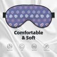 thumbnail image 3 of PAYOHTO Boho Rows Of Flowers And Leaves Soft Sleep Mask Comfort Pure Silk Eye Cover for Travel Office Camping, 3 of 7