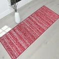 thumbnail image 3 of Moroccan Trellis Area Rug Carpet- Red/White/Gray, 3 of 11