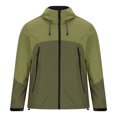 thumbnail image 3 of Kmdttou Men's Waterproof Rain Jacket with Hood Packable Outdoor Hooded Windbreaker Insulated Mountain jackets Green S, 3 of 5