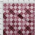 thumbnail image 3 of oneOone Rayon Dark Magenta Fabric Check Sewing Craft Projects Fabric Prints By Yard 56 Inch Wide, 3 of 4
