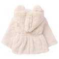 thumbnail image 3 of BULLPIANO Toddler Girls Winter Fleece Coats Jacket Kids Thicken Hooded Faux Jacket Baby Warm Outwear, 3 of 7