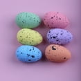 thumbnail image 6 of Naierhg 50Pcs Colorful Mini Easter Egg DIY Crafts Projects Home Decoration Small Spotted Simulated Pigeon Egg Ornament Kit Festival Gift 6 cm, 6 of 7