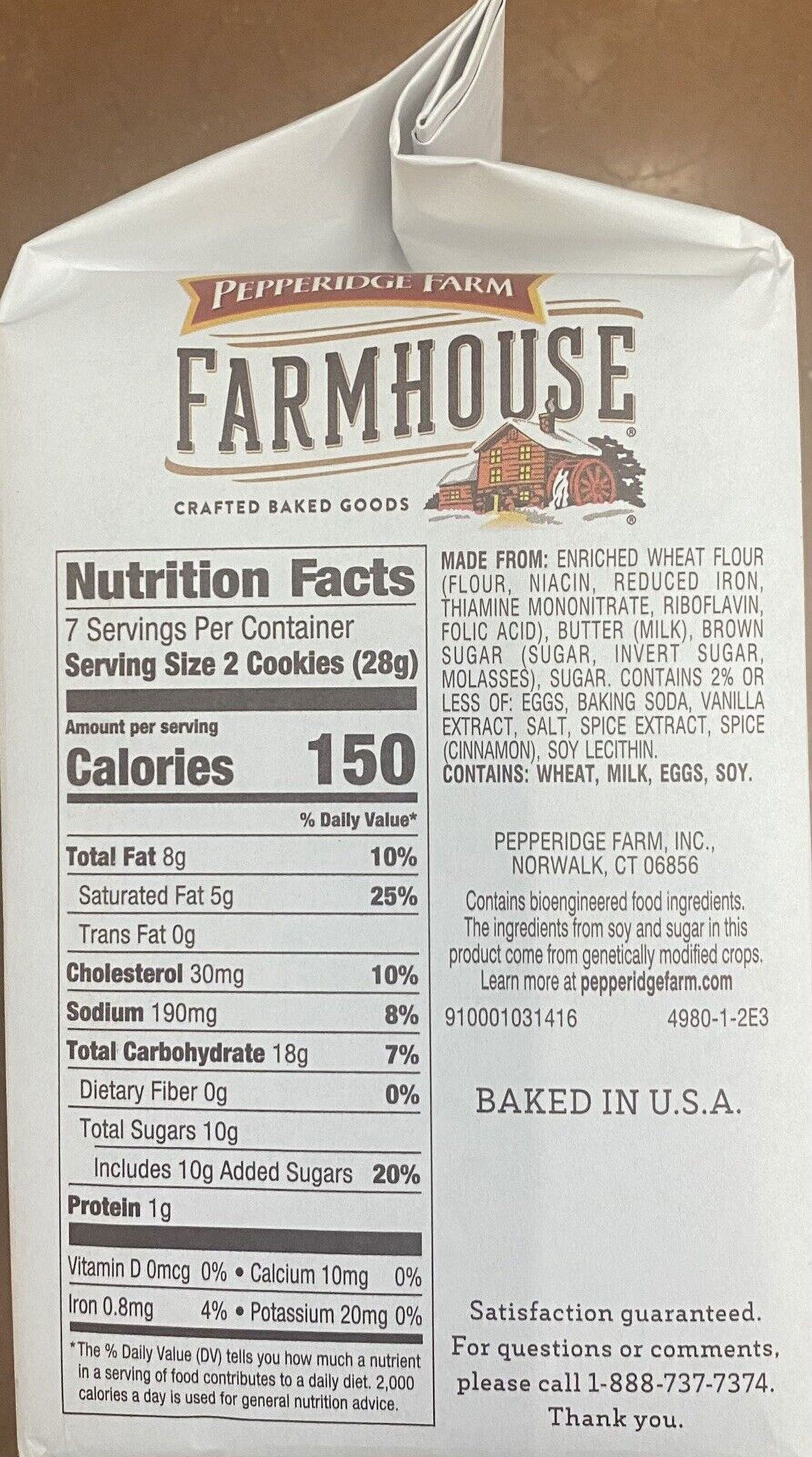 4x Pepperidge Farm FARMHOUSE Thin & Crispy Butter Crisp Cookies 6.9 oz - 4 BAGS