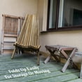 thumbnail image 7 of Melino Wooden Folding Tamarack Chairs, FSC Certified Acacia Low Profile Adirondack Chairs, 7 of 7