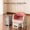 thumbnail image 6 of PetPivot AS12 Automatic Cat Litter Box Self-Cleaning with Safety Protection, Liners, Front Entry Step Included, Pink, 6 of 10