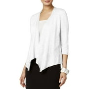 Alfani Women's Open Front Cardigan White Size PL