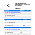 thumbnail image 2 of Power Steering Hose O-Ring - Compatible with 2003 - 2009 Mercedes-Benz E320 Sedan 2004 2005 2006 2007 2008, 2 of 2