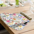 thumbnail image 5 of CounterArt "Meadow Floral" 4-Pack Wedge Shaped Tabletop Placemats, 5 of 8